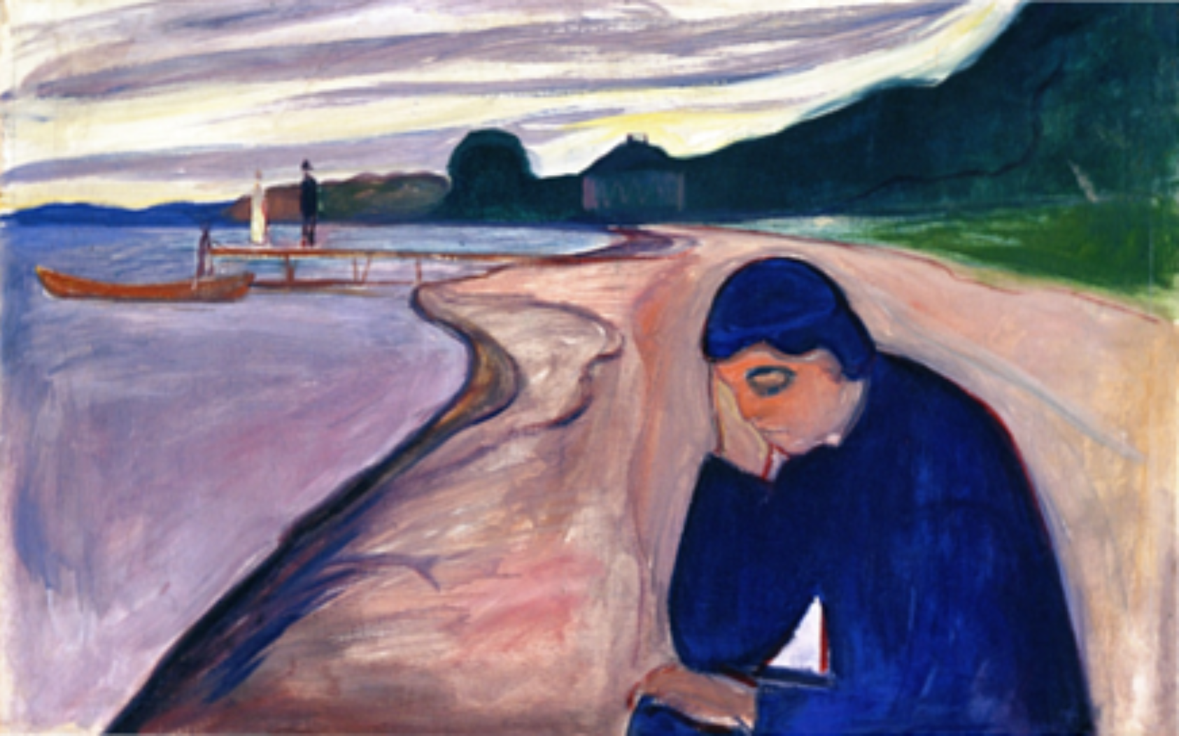 Edvard Munch 1892, «Melankoli», Depresjon i allmennpraksis 2022, , Deprimert person ved sjøen